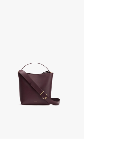 Mini Linea Bucket Bag Plum