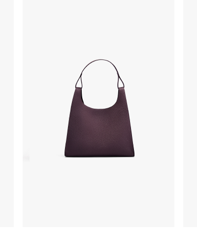 Oversized Double Loop Bag Plum