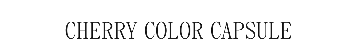 CHERRY COLOR CAPSULE