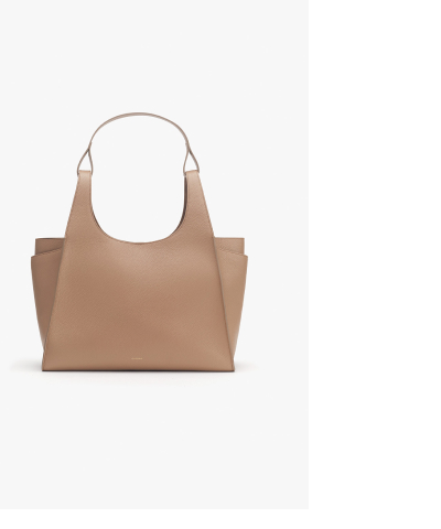 Double Loop Satchel Cappuccino