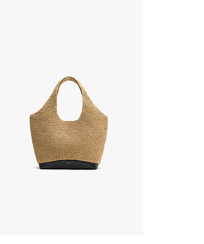 Large Raffia Dark Natural