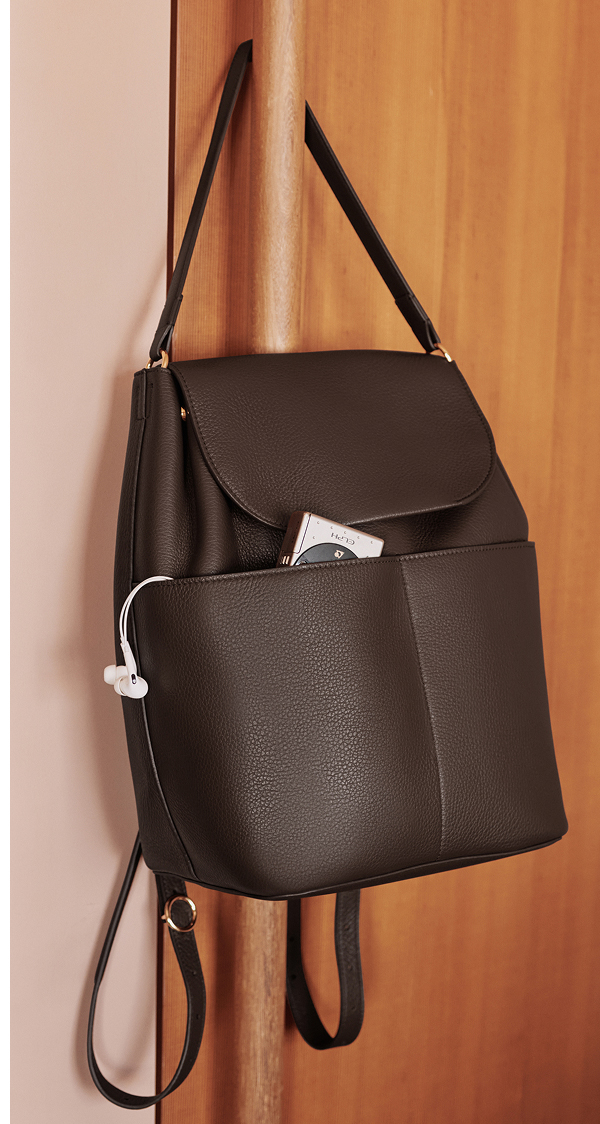 Leather Backpack Mocha