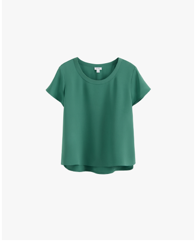 Silk Tee Sea Green