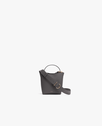 Mini Linea Bucket Bag Charcoal