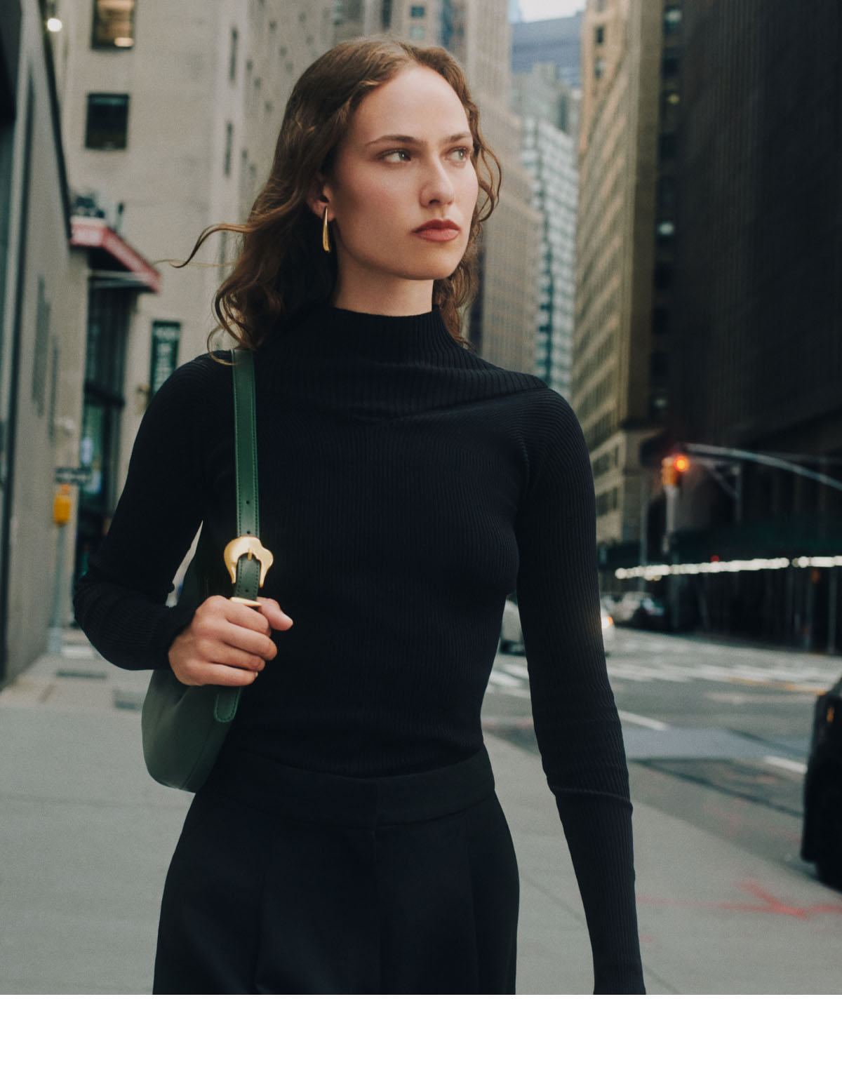 Mini Celestia Shoulder Bag Bottle Green