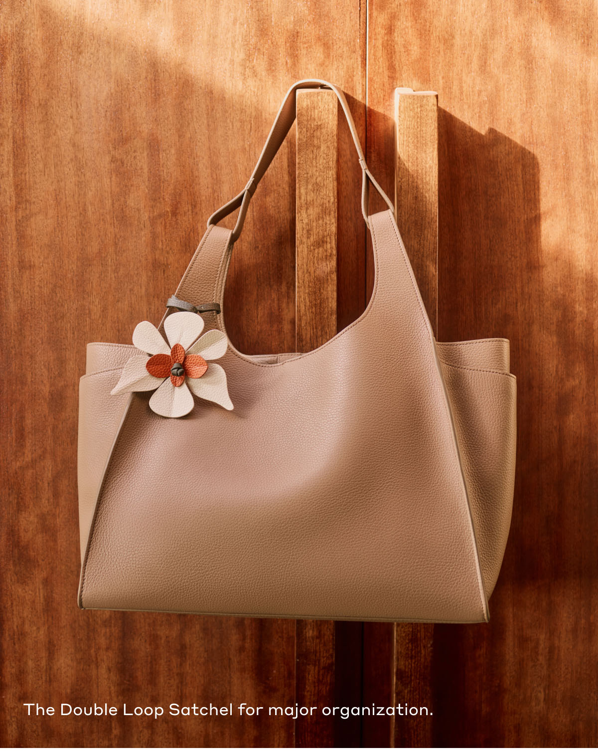 The Double Loop Satchel for major organization.