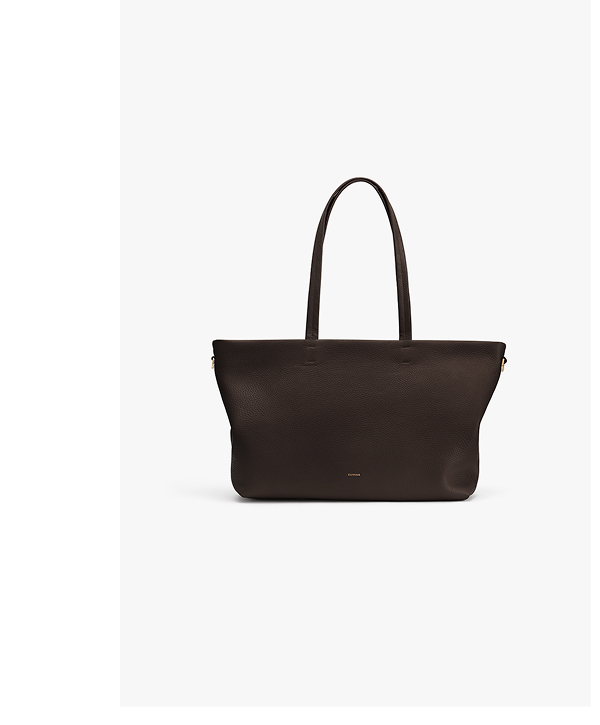 Small Easy Zipper Tote Mocha
