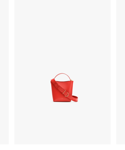 Mini Linea Bucket Bag Chili
