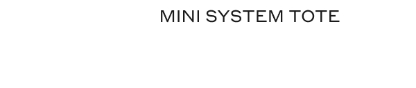 MINI SYSTEM TOTE