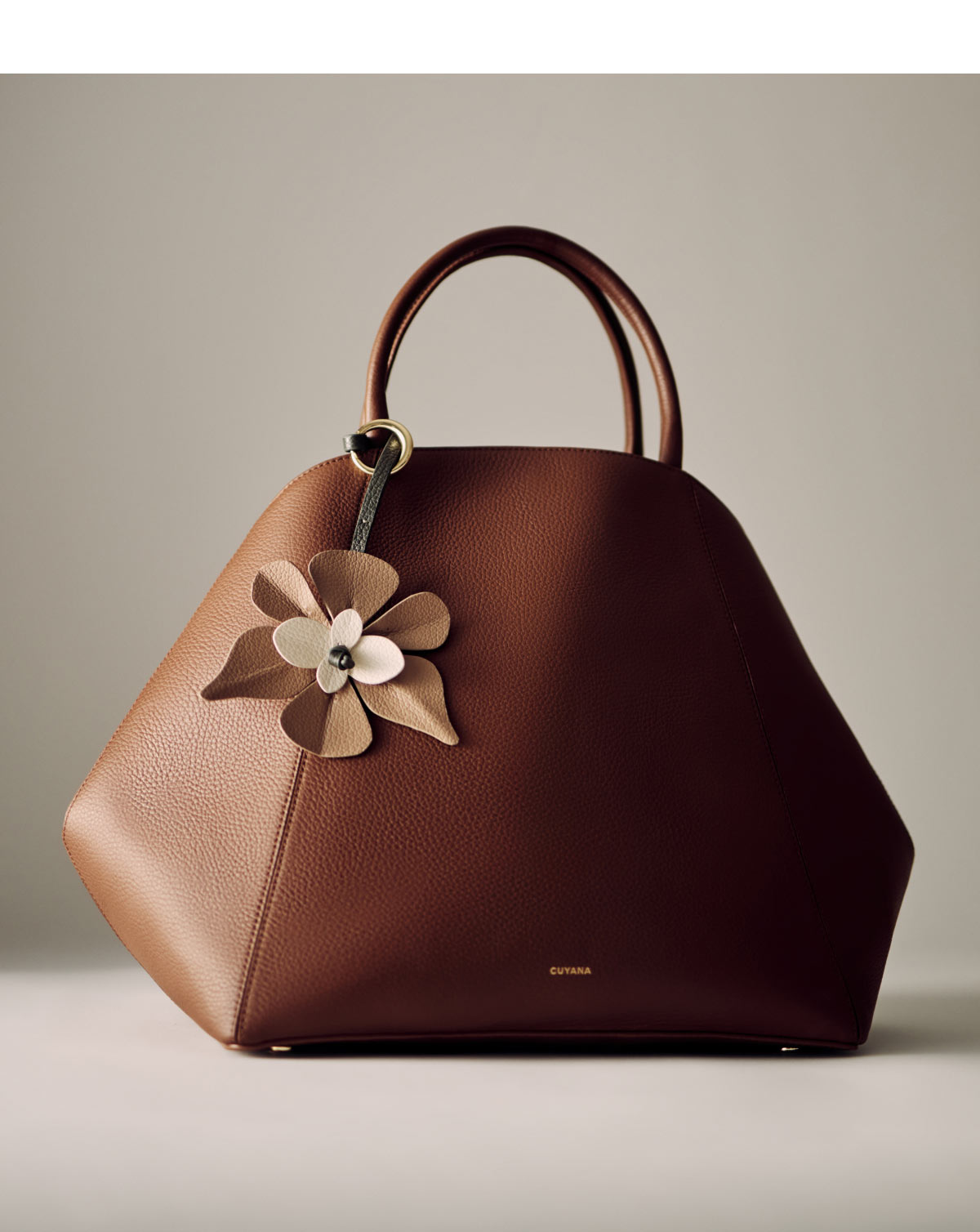 Forma Satchel Dark Chestnut, Orchid Charm Cappuccino