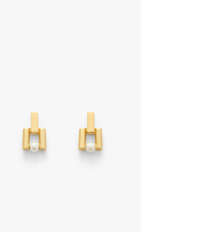 Deco Pearl Earrings