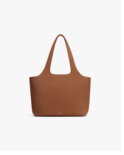 System Zipper Tote 16-Inch Dark Chestnut