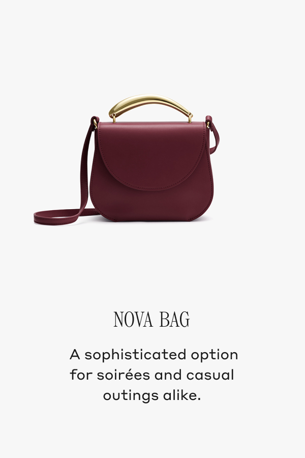 Nova Bag Cherry A sophisticated option for soirées and casual outings alike.