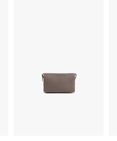 Tria Clutch Clay Suede