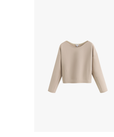 Fleece Cinched Top Stone