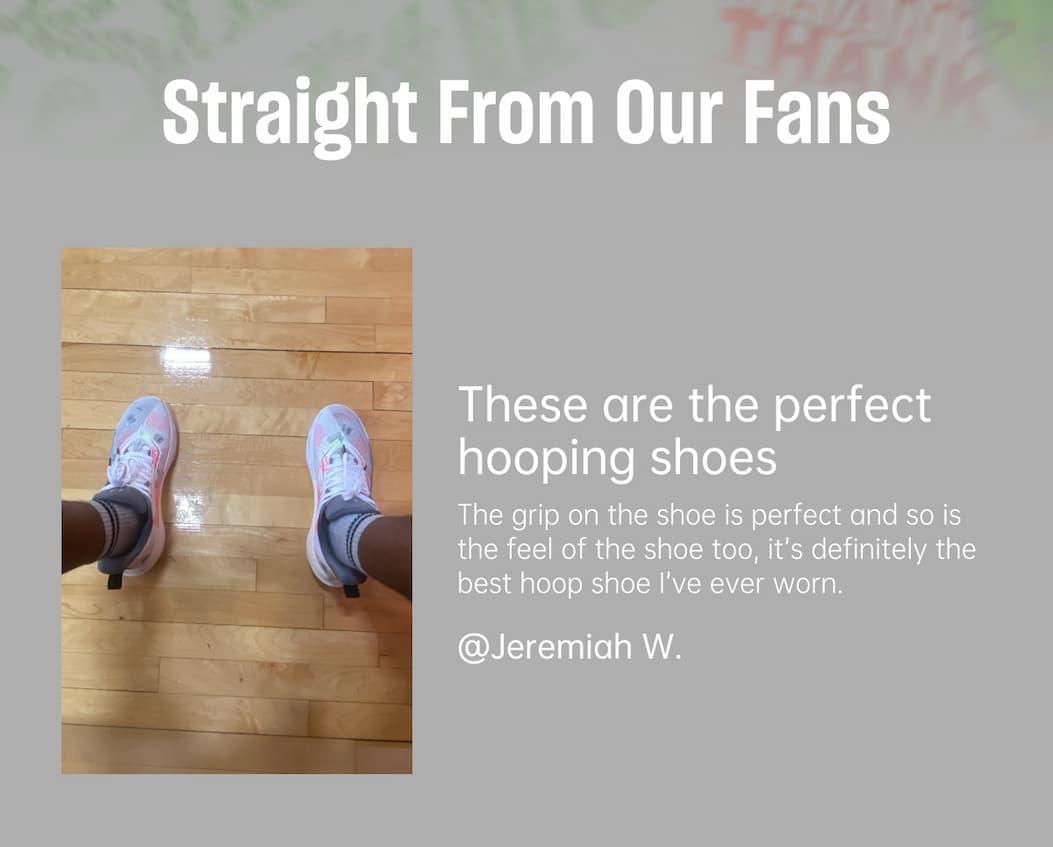 Straight from our fans: These are the perfect hooping shoes.