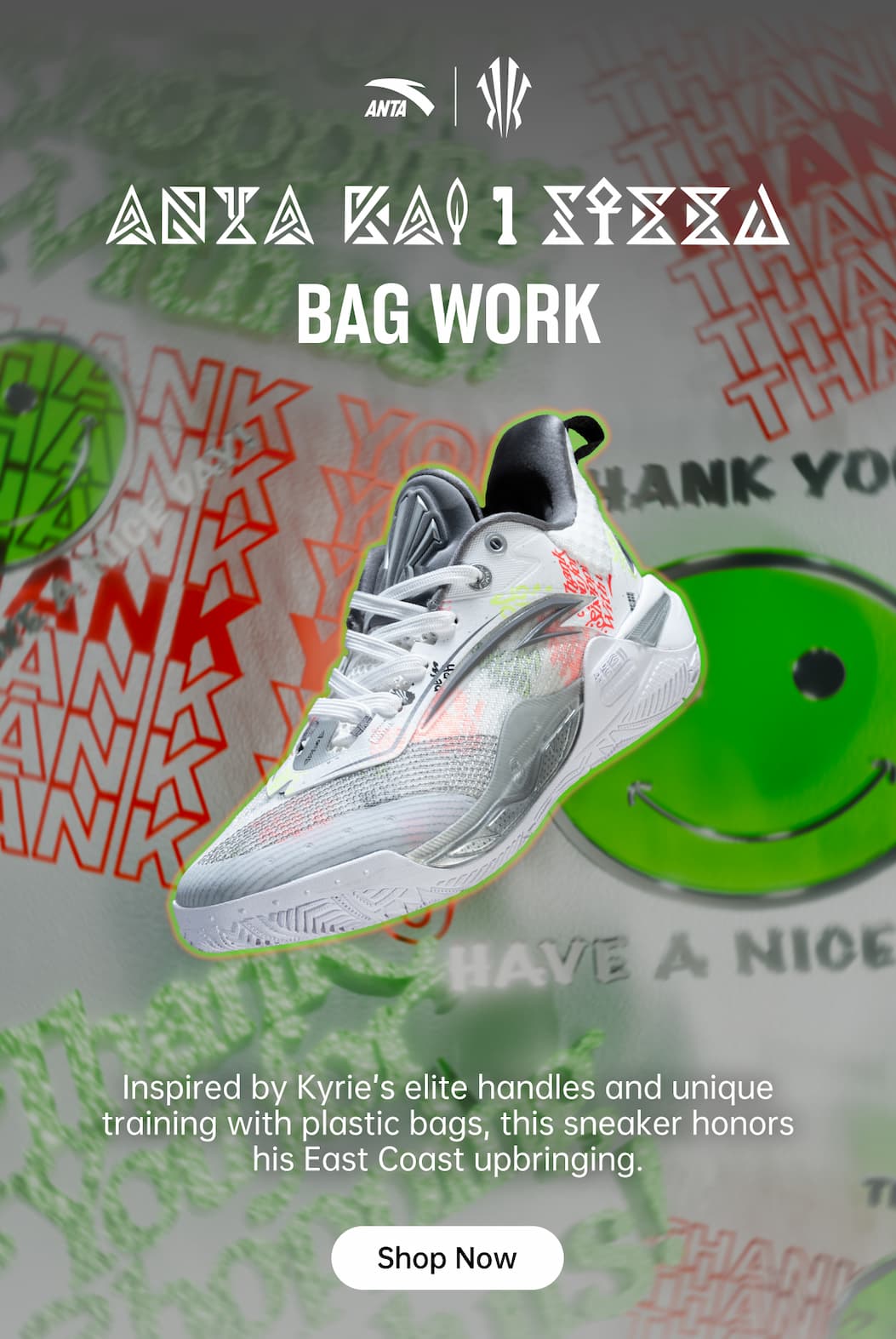 Inspired by Kyrie's elite handles and unique training with plastic bags.