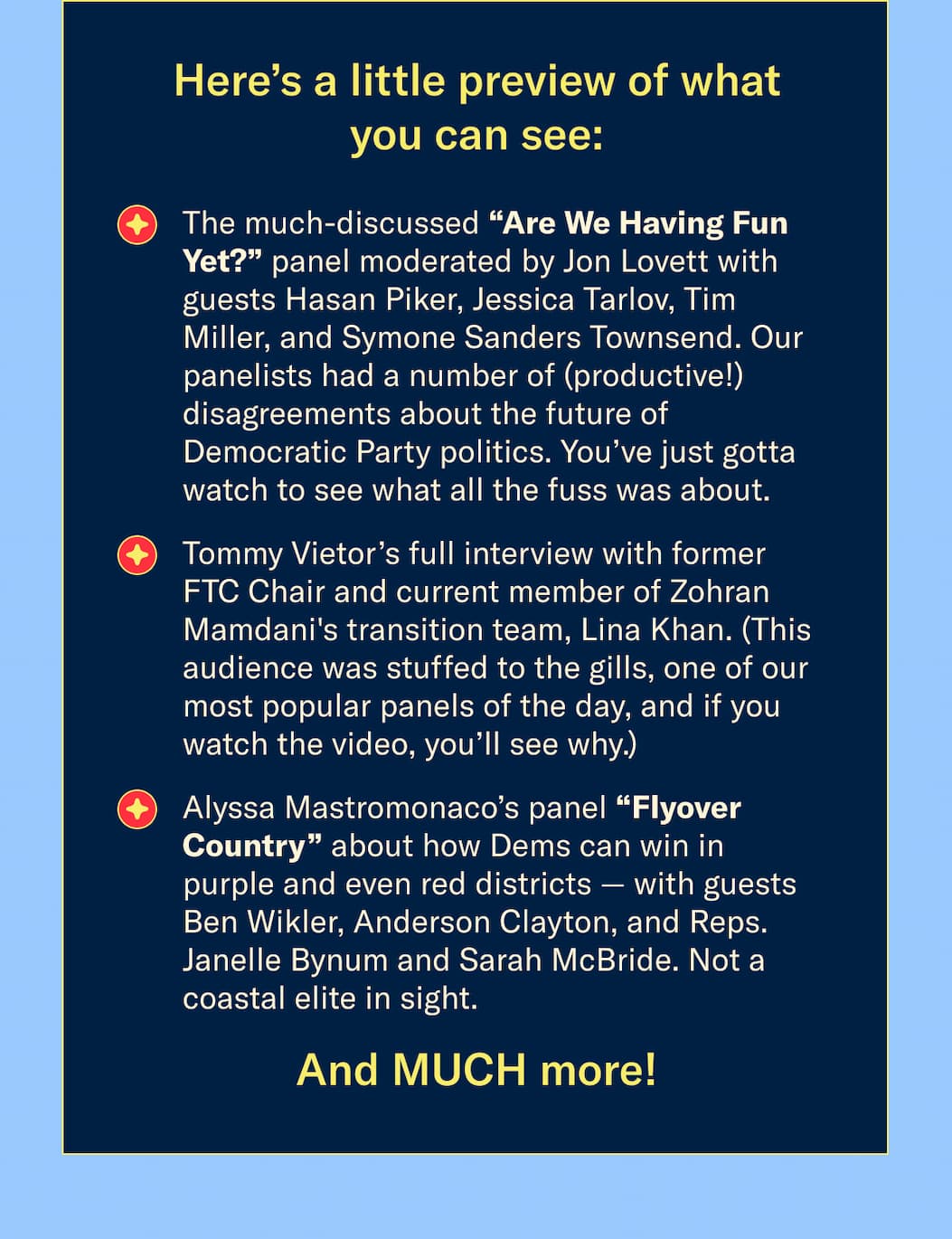 Here’s a little preview of what you can see: