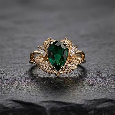 Pear cut gem