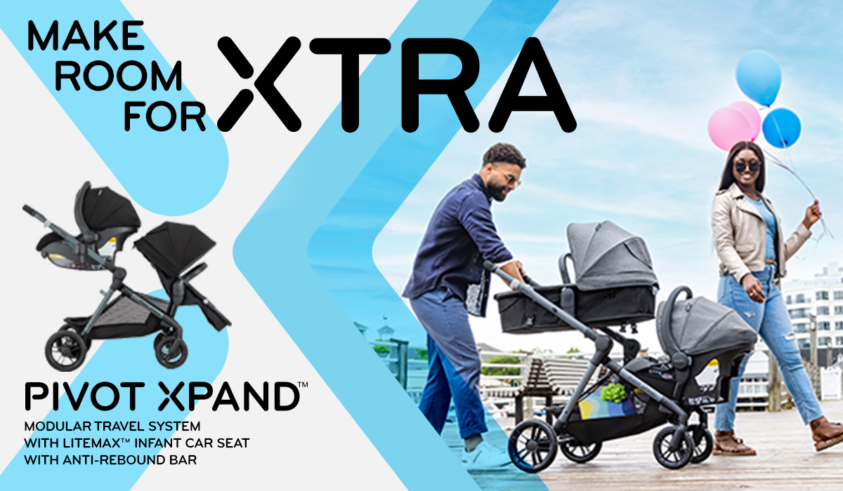 Xtraconvenient, Xtrafun Pivot Xpand™— better than ever! Evenflo