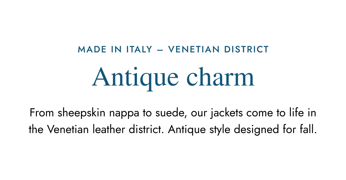 to suede, our jackets 