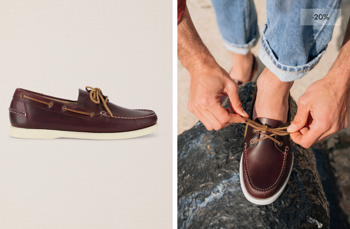 with its soft rubber sole, 