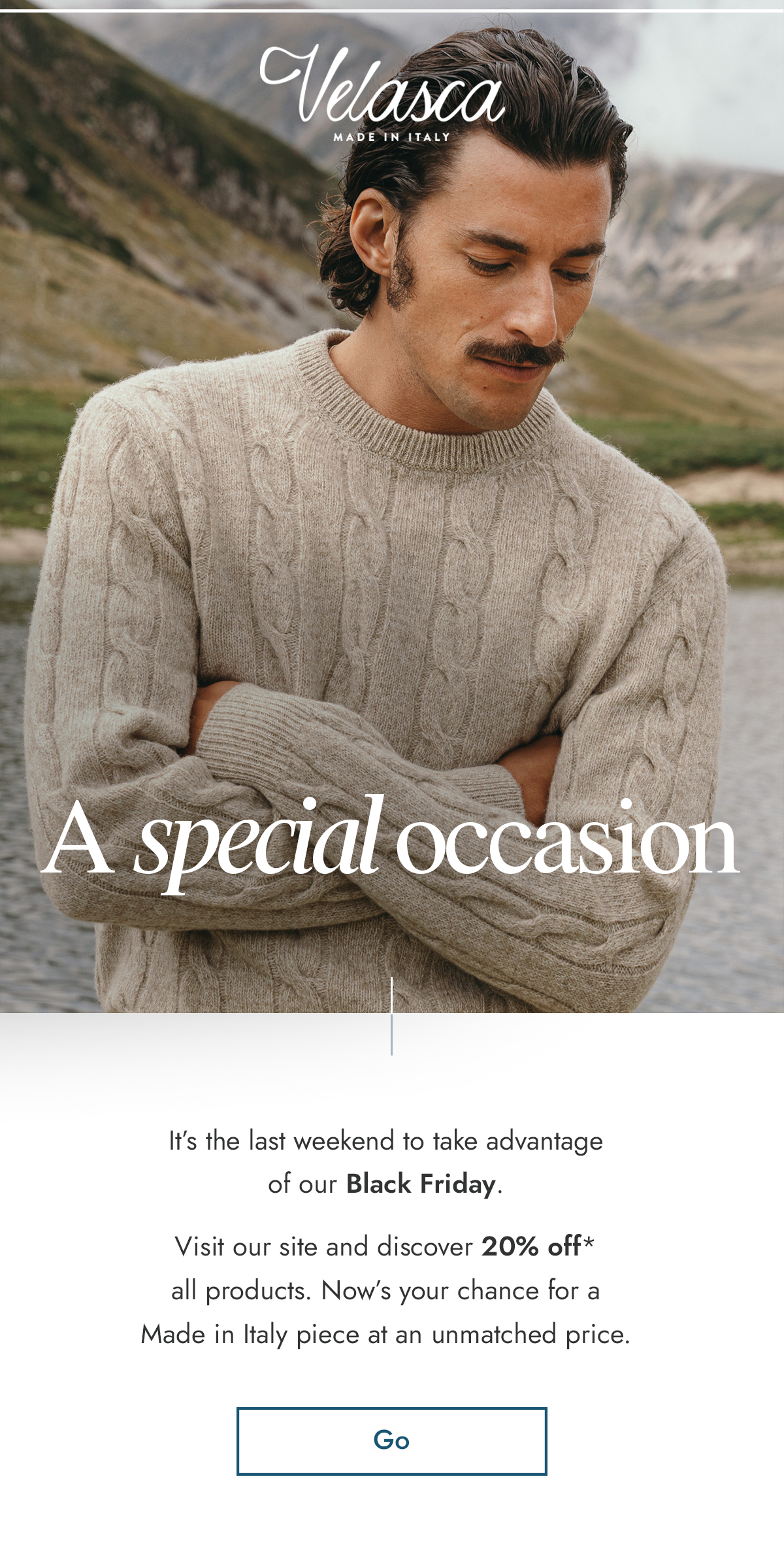 It's the last weekend to take advantage of our Black Friday. 