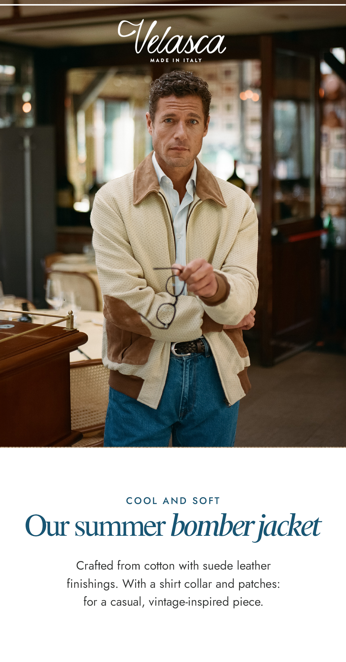 Crafted from cotton 