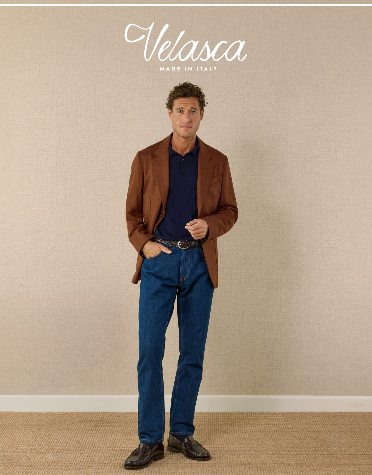 Tweed blazer, wool  