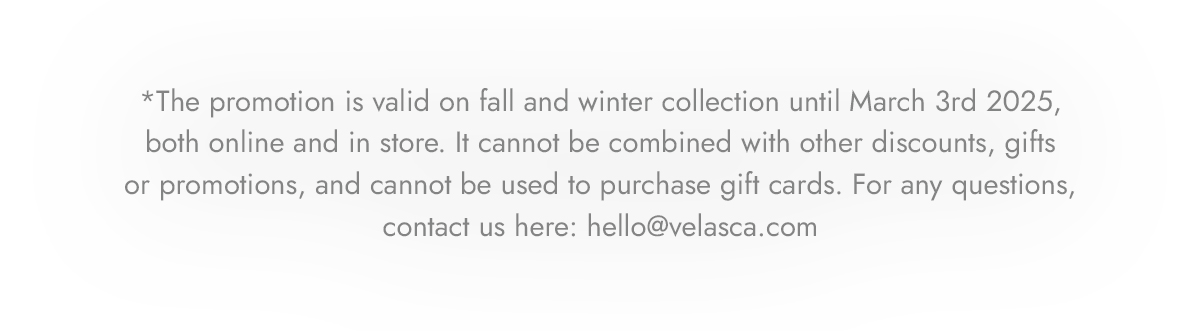 on all fall winter products.