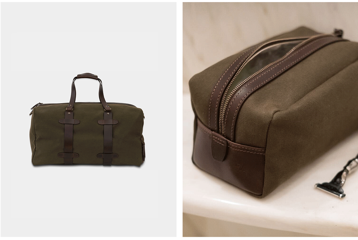 and toiletries cases, 