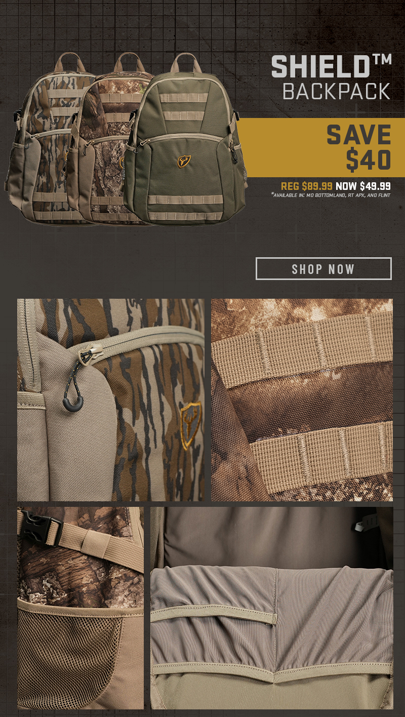 Save $40 on Shield Backpacks