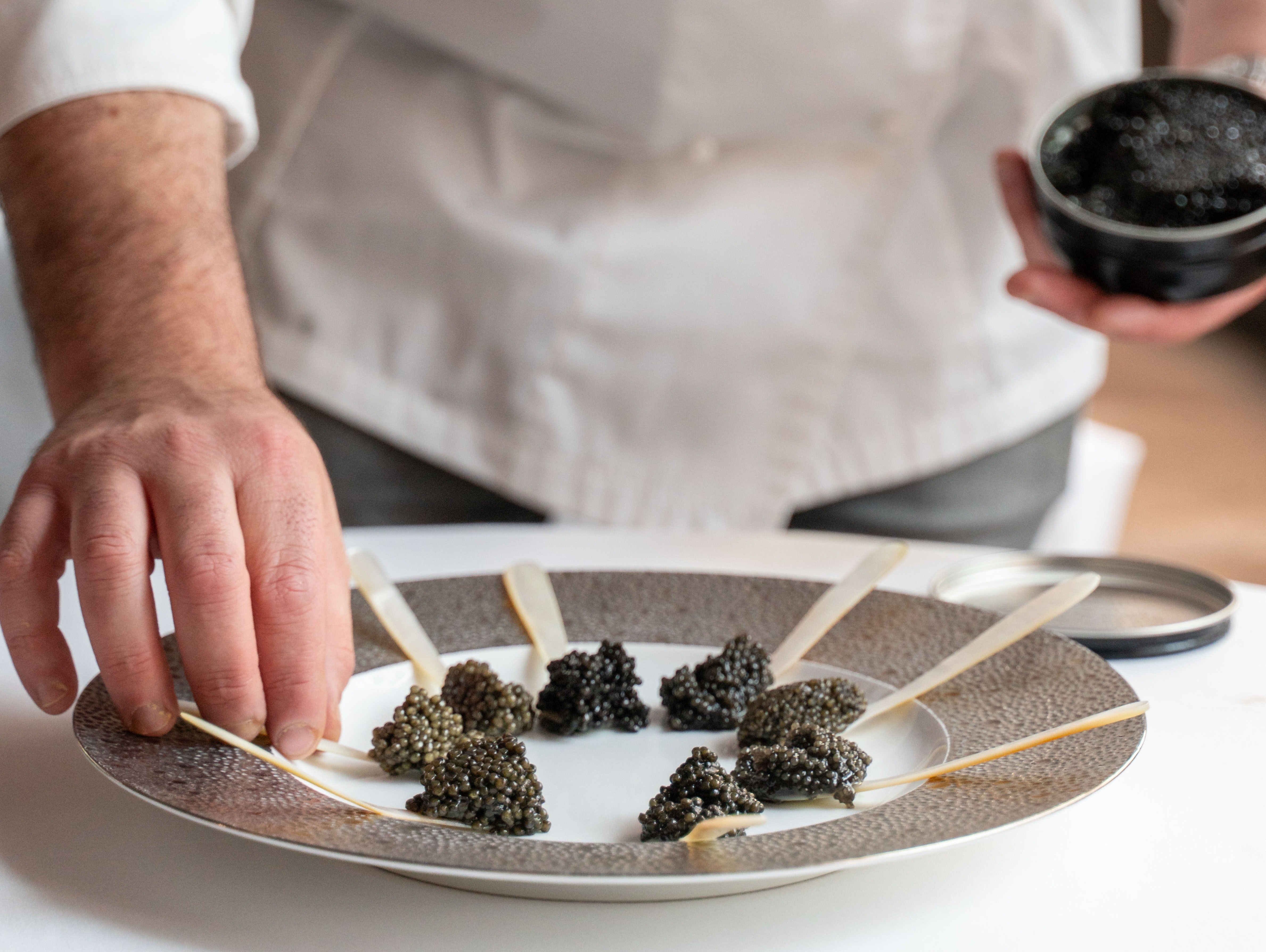 Caviar on Plate
