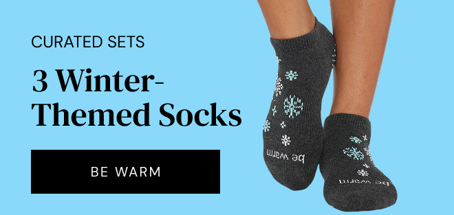 Curated Gift Sets - 3 Winter-Themed Socks