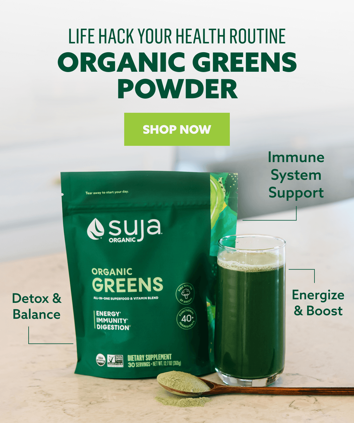 Suja Greens Powder Vibrant and Nutritious! Suja Juice Organic