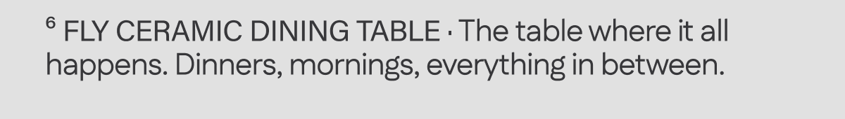 6. Fly Ceramic Dining Table