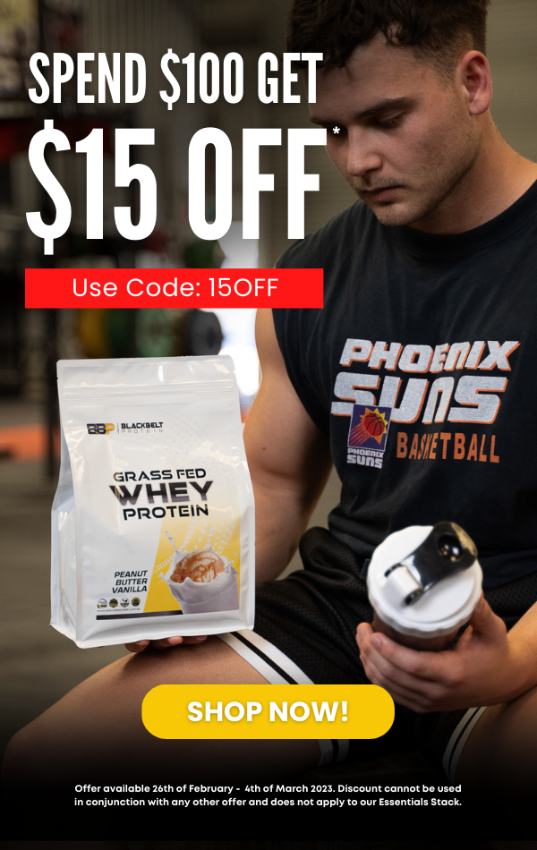 🤑 Get 15 Off Your Next Order* BlackBelt Protein
