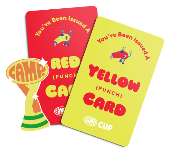 Your CAMP Cup Card brings you closer to prizes! 