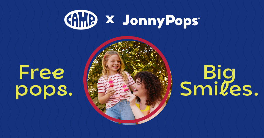 FREE JonnyPops at CAMP every weekend thru Aug 31