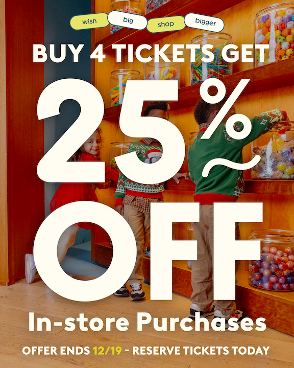 Buy 4 tickets, get 25% off in-store