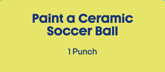 2. Paint a ceramic soccer ball