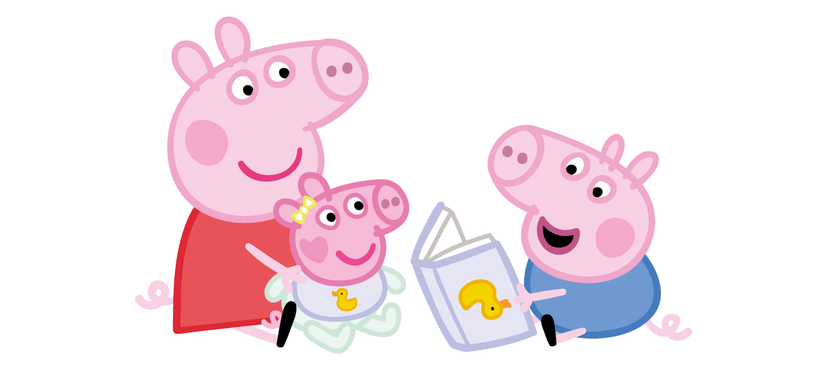 Peppa Pig and Baby Evie