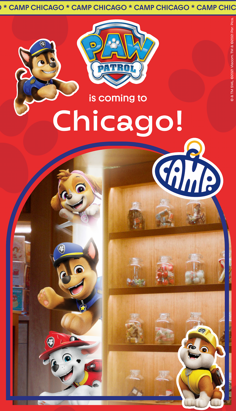 Paw Patrol x CAMP is coming to CAMP Chicago!
