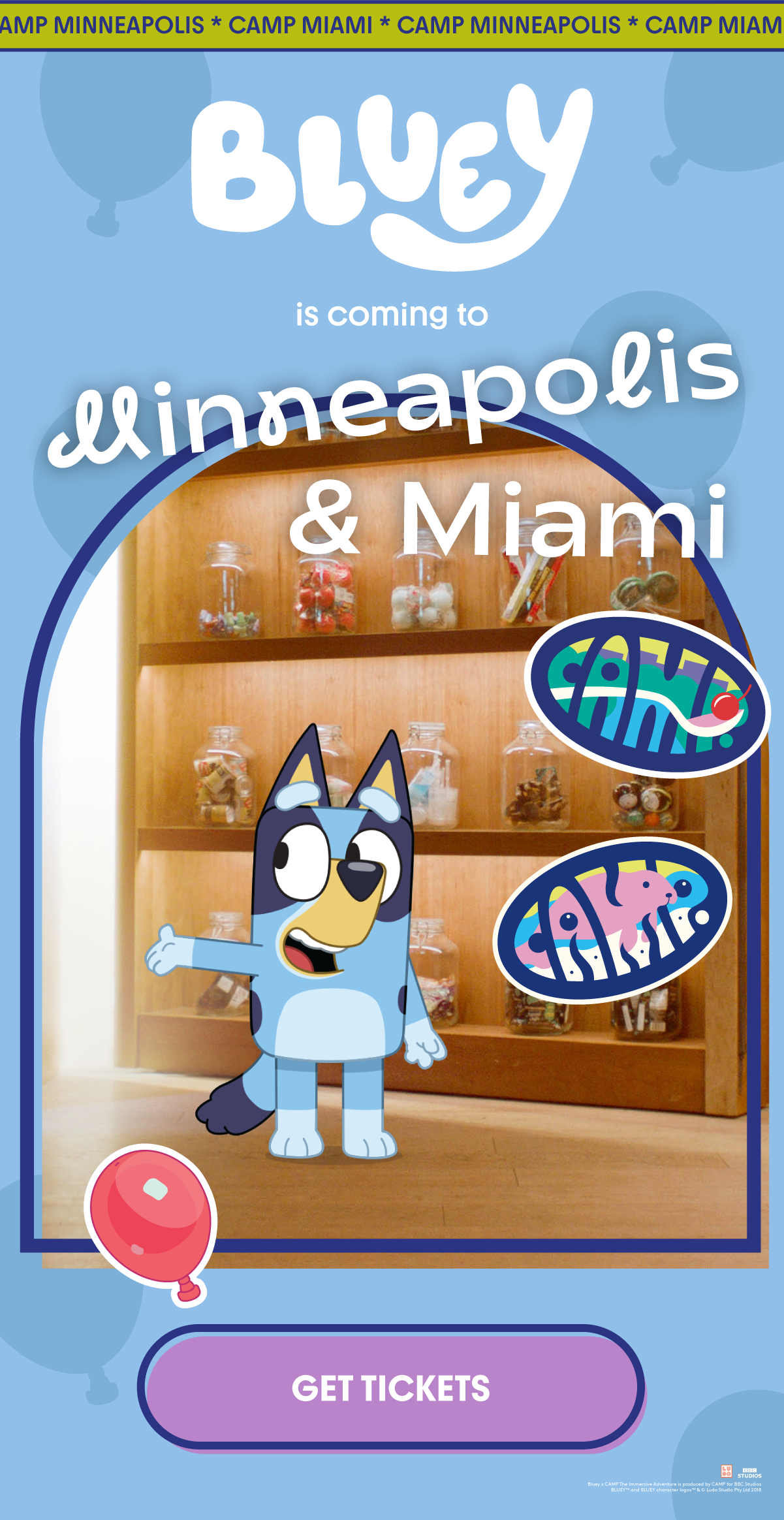 Bluey is coming to Minneapolis & Miami