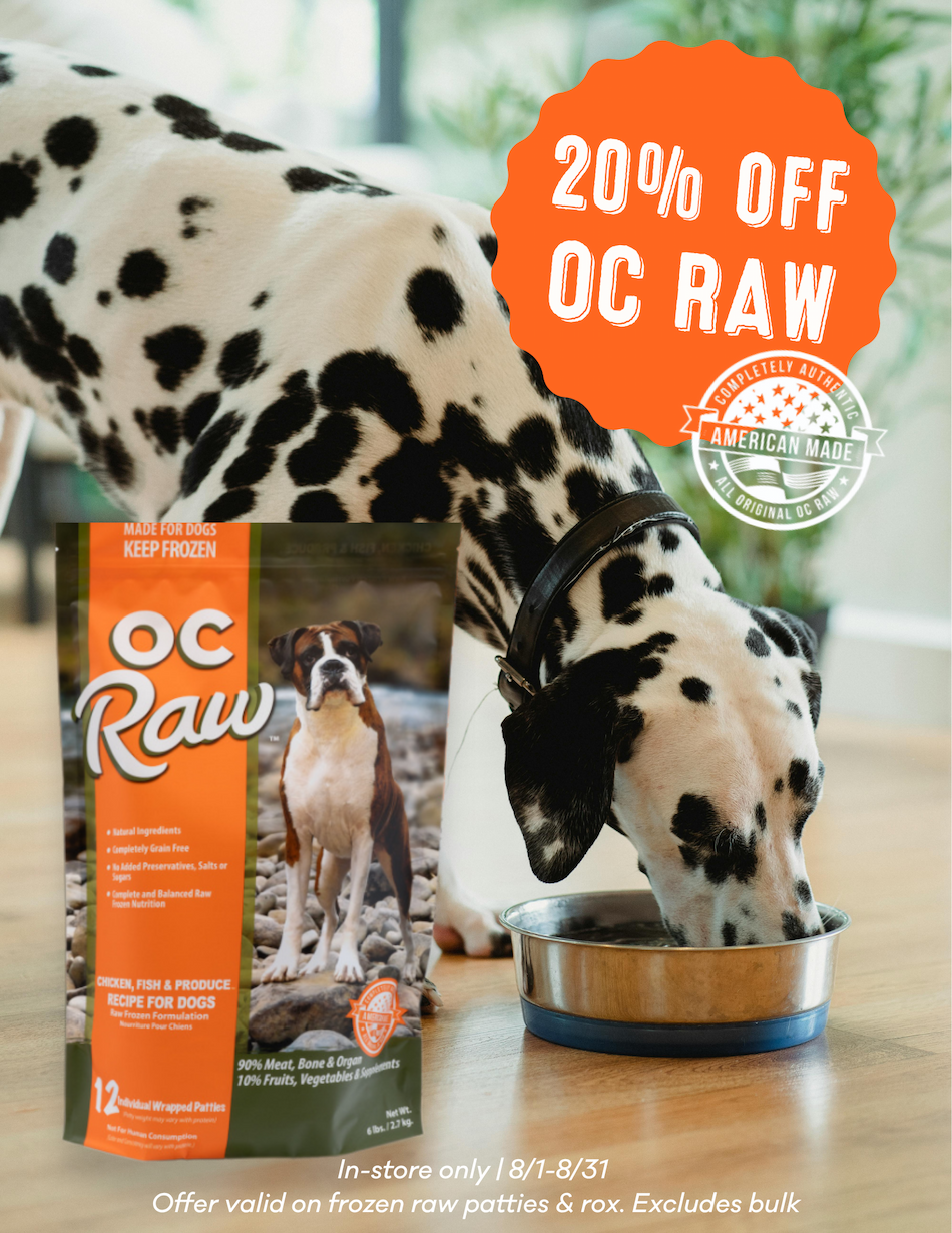 20% off OC Raw — in-store only