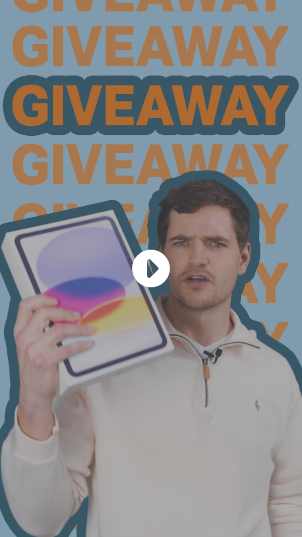 Promotional video about an iPad giveaway for Witty Yeti on TikTok and Instagram