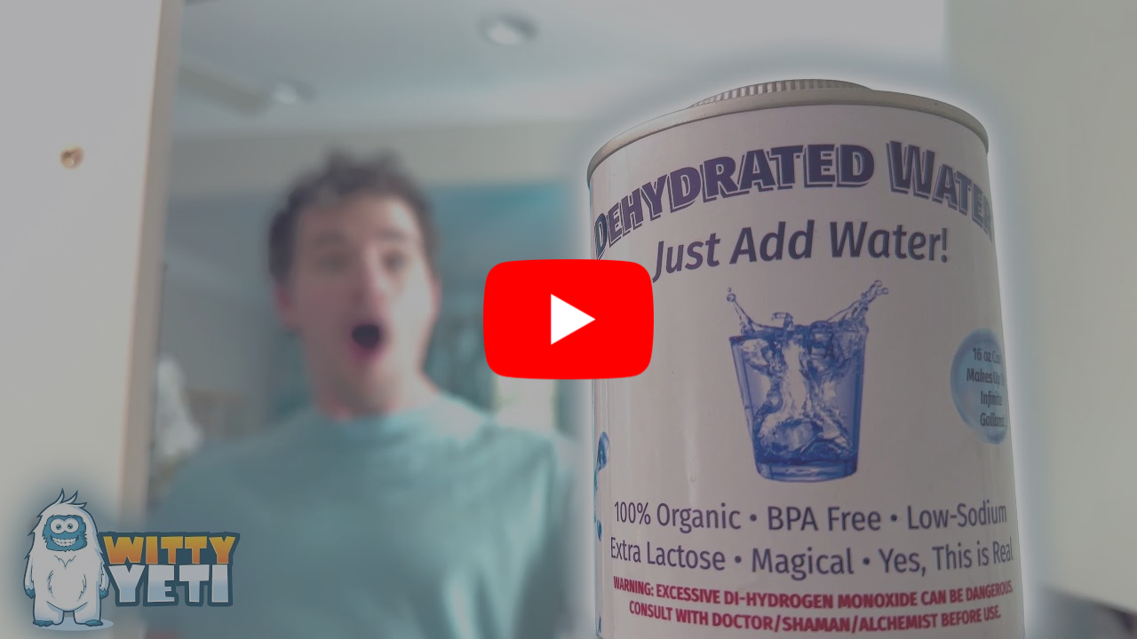 Dehydrated water product promo video