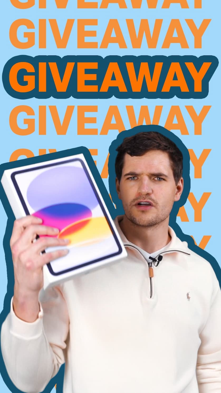Thumbnail of iPad giveaway video