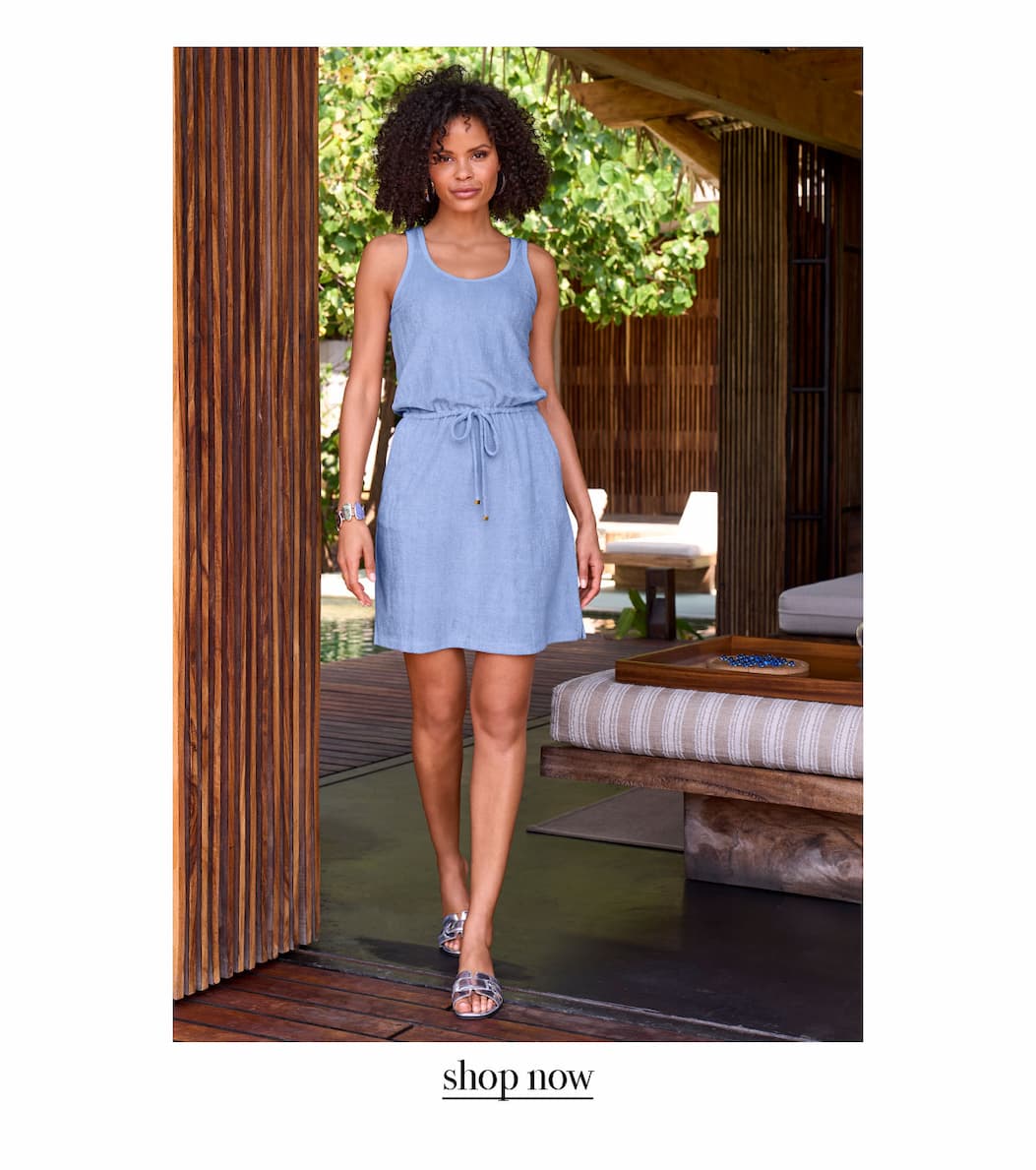 Beach Terry Cinched Sport Dress
