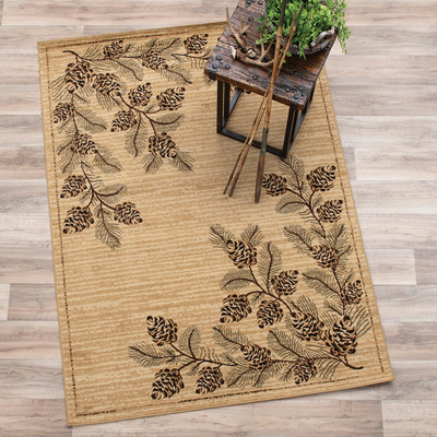 Cascading Pinecones Rug Collection